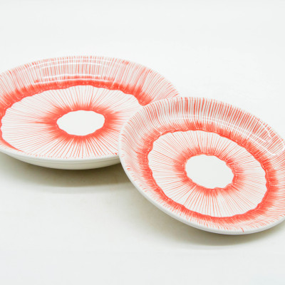 Dĩa Tròn 01 (18 cm) - Họa tiết vẽ tay