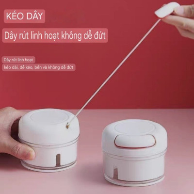 MÁY XAY TỎI GIA VỊ KÉO DÂY MINI THÔNG MINH