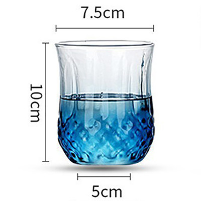 Ly Thủy Tinh Ánh Xanh Kiểu Dáng Kim Cương Thể Tích 300ml