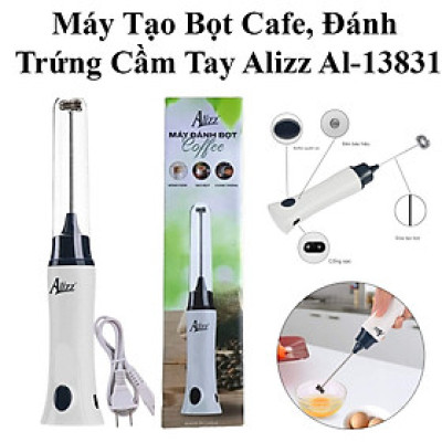 Máy Tạo Bọt Cafe Đánh Foam Trứng Cầm Tay Sạc Điện Alizz Al-13831