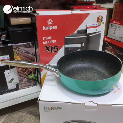 Chảo chống dính Full induction Elmich Hera đày từ size 20/24/26/28cm - Chảo chống văng dầu hàng chính hãng bảo hành 2 -10 năm
