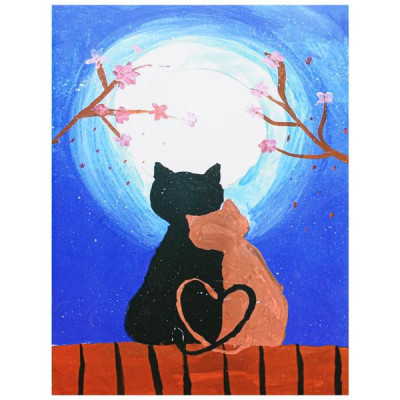 Tập Học Sinh Mèo Ngắm Trăng - 4 Ô Ly - 96 Trang 100gsm - The Sun