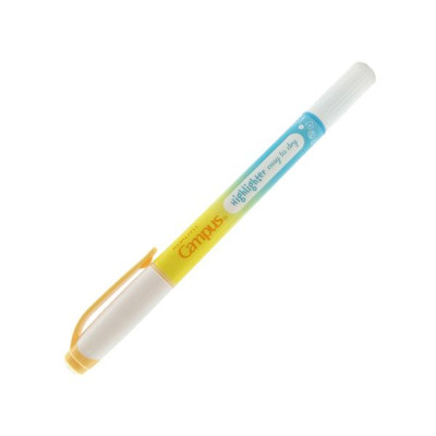 Bút Dạ Quang 2 Đầu Mực Pastel Campus DHL-PA-YBL - Vàng, Xanh Da Trời