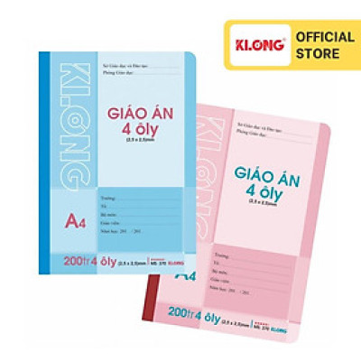 Sổ giáo án 4 ô ly may dán gáy A4 200 trang 70/92; MS: 370