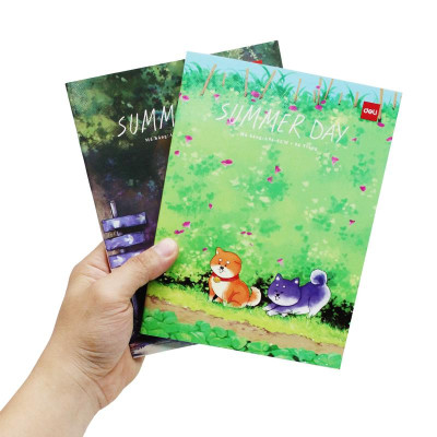 Tập Học Sinh - 5 Ô Ly Vuông - 96 Trang 80gsm - Deli CNA96-SUM (Mẫu Bìa Giao Ngẫu Nhiên)