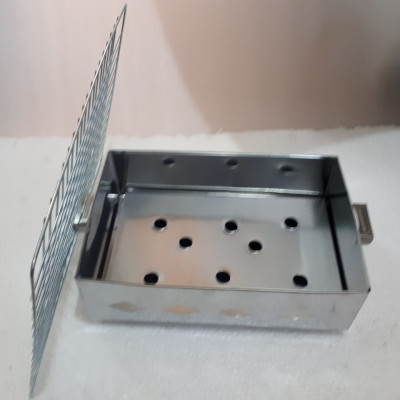 lò nướng than inox vuông loại trung 20x30 có vĩ nướng