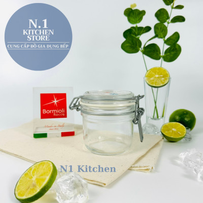 Hũ thủy tinh nắp cài kín hơi Fido 200ml Bormioli Rocco Ý - Hàng chính hãng