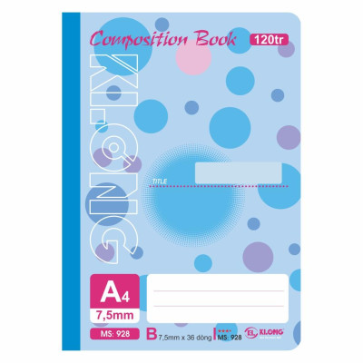 Vở HS may dán gáy 120tr A4; MS: 928