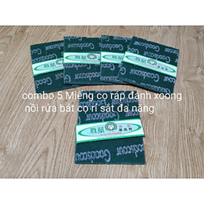 (HÀNG CAO CẤP)COMBO MIẾNG CỌ RÁP XANH ĐÁNH XOONG. NỒI CỌ RỬA BÁT CHÉN.CỌ RỈ SẮT ĐA NĂNG HÀNG THÁI LAN 