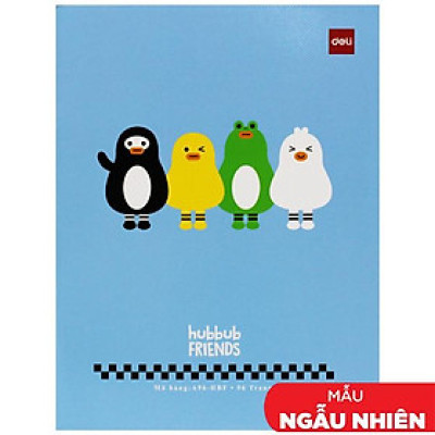 Tập Học Sinh - 5 Ô Ly Vuông - 96 Trang 120gsm - Deli CNA96-HBF (Mẫu Bìa Giao Ngẫu Nhiên)