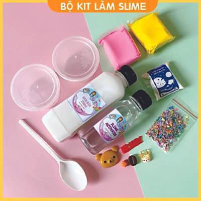 Bộ kit làm slime mây đầy đủ nhất ️FREESHIP️ Bộ kit làm cloud slime hàng Việt Nam cao cấp cho học sinh