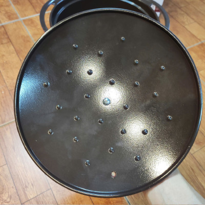 Nồi hầm nhôm đúc Hàn Quốc T&K Eco Solar 24cm thành cao 18cm dung tích 6L đáy từ