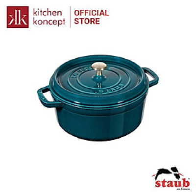 Nồi Gang Tròn Staub Màu Xanh Ngọc - Nhiều Kích Cỡ