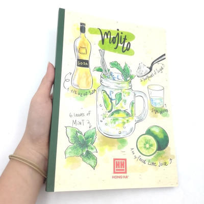 Combo 5 Tập Cocktail - 4 Ly Ngang 200 Trang ĐL 70g/m2 - Hồng Hà (Mẫu Màu Giao Ngẫu Nhiên)