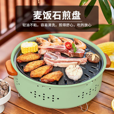 Bếp nướng than hoa cao cấp chất liệu thép chịu nhiệt tốt không gỉ dễ dàng sử dụng, an toàn, kèm vỉ