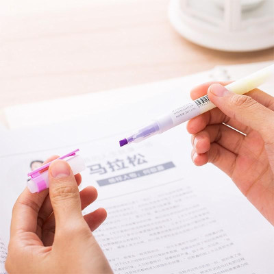 Set bút highlight nhấn dòng đa năng Deli - Dùng để ghi nhớ - Hộp 5 chiếc - S619