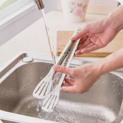 kẹp gắp thức ăn dạng khía inox cao cấp- 18cm - 24cm - 28cm