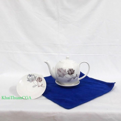 Bộ Ấm Chén Sứ Xương Leisute (Mẫu số 4)