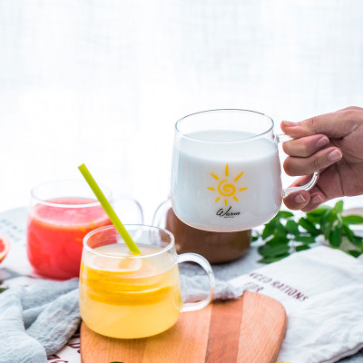 Ly thủy tinh 450ml có tay cầm