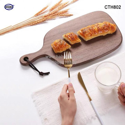 Thớt gỗ óc chó nhập khẩu Mỹ (CTH502) ️khay bánh mì/ bít tết/ pizza/ phụ kiện chụp ảnh