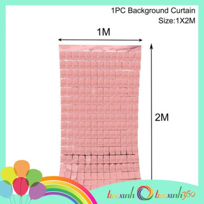 Màn kim tuyến dạng ô mosaic Square Foil Curtain