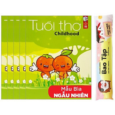 Combo 10 Tập Học Sinh 4 Ô Ly 100 Trang ĐL 80g/m2 - FAHASA + 1 Bao Tập