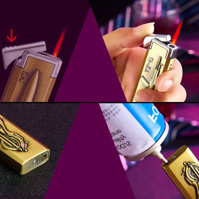 Vỏ Hột Quẹt Bật Lửa Khò Gas 1 Tia Cực Mạnh AK-47 Đẹp Độc Lạ