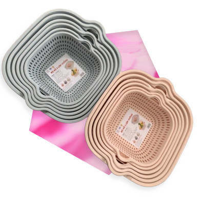 SET 3 BỘ THAU CHẬU RỔ NHỰA VIỆT NHẬT CAO CẤP GỒM 3 RỔ 3 THAU CHẬU ( tặng móc dán inox to )