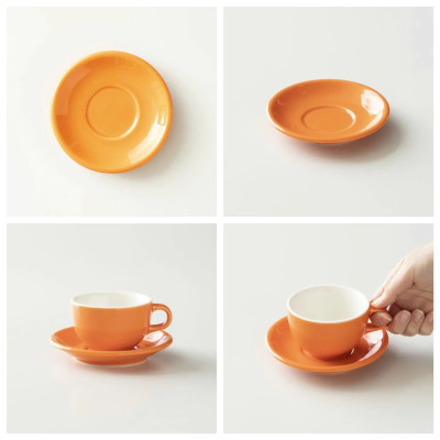 Đĩa sứ Origami Cappuccino Latte Bowl Saucer 140mm