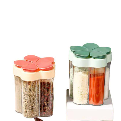 Hủ Đựng Gia Vị 5 Ngăn Hình Hoa -HENRYSA