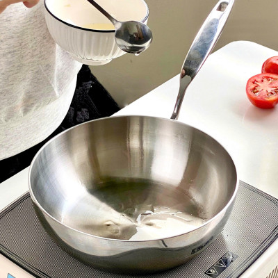 Chảo Sâu Lòng Inox 316 Đúc Liền Khối Hàn Quốc, size 20/24/26cm, Dùng Mọi Loại Bếp, Chống Dính Tự Thân