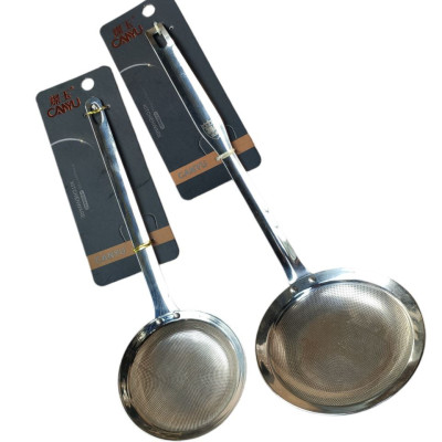 DỤNG CỤ CHAO THÌA DÂY LỌC INOX SUS 304 LỖ LỌC ĐỘT NHỎ MỊN MÀNG CÔNG NGHỆ CNC - CHAO THÌA DÂY LỌC BỘT VỚT BỌT LỌC DẦU THỰC PHẨM CAO CẤP