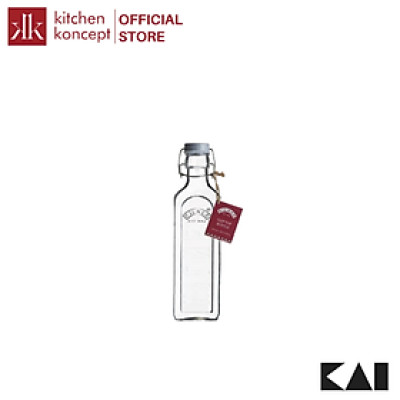 Kilner - Chai thủy tinh nút xám - 0.6L