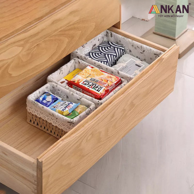 Rổ Mây Đựng Đồ, Giỏ Mây Cắm Hoa ANKAN Thích Hợp Đi Picnic, Đựng Phụ Kiện Chụp Ảnh, Sắp Xếp Đồ Dùng Trong Nhà