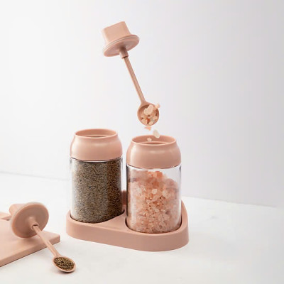 Bộ 2 lọ gia vị Tritan Yoko Hộp đựng gia vị INOCHI