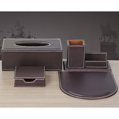 Di chuột máy tính, cốc cắm bút, hộp đựng giấy ăn : Bộ 4 sản phẩm