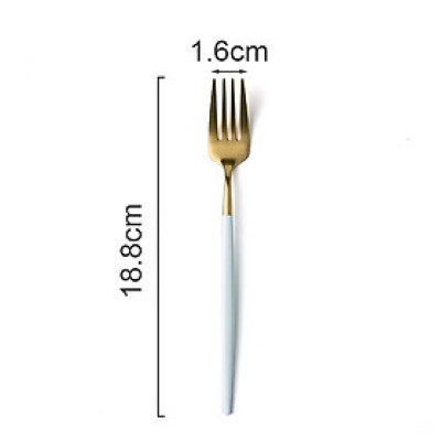 ĐŨA - SÚP - NĨA  INOX CAO CẤP KHÔNG MÒN | SET THÌA NĨA INOX PHONG CÁCH TÂN CỔ ĐIỂN HOME LUXURY DECOR XANH TRẮNG