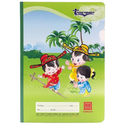 Combo 5 Vở School Trạng Nguyên - 4 Ô Ly 48 Trang - Hồng Hà 0555 (Mẫu Màu Giao Ngẫu Nhiên)