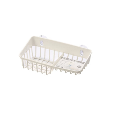 Giá để giẻ rửa bát 2 ngăn dạng lưới màu trắng Inomata nội địa Nhật Bản