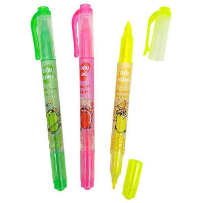 Vỉ 3 Bút Dạ Quang - Thiên Long HL-03 - Quét QR Xem Khuyến Mãi (Mẫu Bao Bì Giao Ngẫu Nhiên)