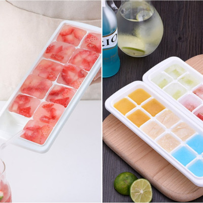 Khay đá 12 viên kèm khay trữ đá Nakaya - Hàng nội địa Nhật Bản nhập khẩu chính hãng