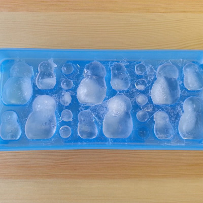 Khay làm đá hình người tuyết Yukipon , khuôn hình ngộ nghĩnh đáng yêu thích hợp cho nhiều mục đích sử dụng - nội địa Nhật Bản