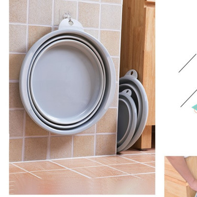 Thau, Chậu Nhựa Gấp Gọn Đa Năng ( màu ngẫu nhiên)