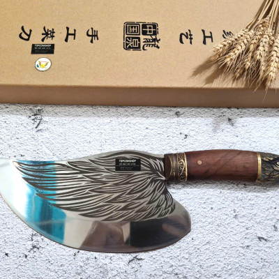 DAO BẾP - DAO THÁI CHẶT HOA VĂN KHÂU ĐỒNG MÃ DT159