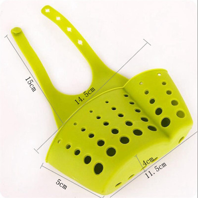 Giỏ Treo Đựng Dụng Cụ Rửa Chén Bằng Silicon Gắn Vòi Nước Bồn Rửa Có Móc Cài Quai, Lỗ Thoát Nước Tiện Lợi - Túi, Giỏ Treo Bồn Rửa Chén Bát- Giỏ Nhựa Đựng Đồ Mini