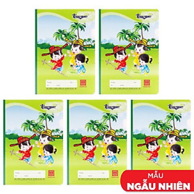 Combo 5 Vở School Trạng Nguyên - 4 Ô Ly 48 Trang - Hồng Hà 0555 (Mẫu Màu Giao Ngẫu Nhiên)