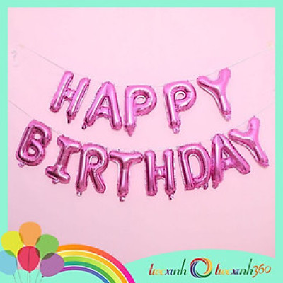 Bong bóng Happy Birthday trang trí sinh nhật
