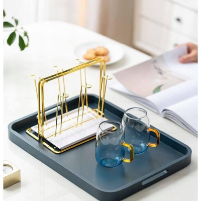 KHAY ĐỰNG BÌNH LY CỐC UỐNG NƯỚC MÀU XANH CỔ VỊT - VD709