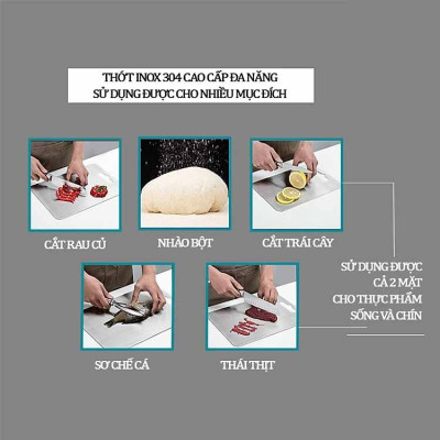 Thớt Inox 304 Cao Cấp Chính Hãng TOKDODO 