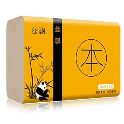 Bộ 6 gói giấy ăn gấu trúc sợi tre – không chất tẩy trắng, siêu dai, an toàn khi sử dụng